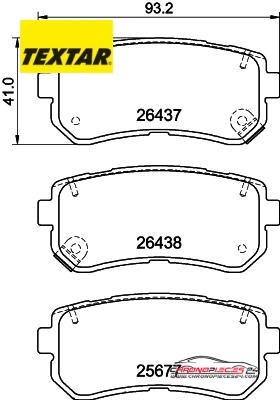 Achat de TEXTAR 2643701 Kit de plaquettes de frein, frein à disque Q+ pas chères