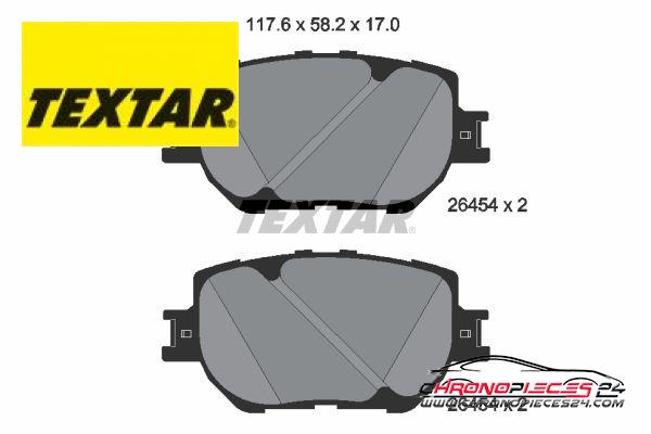 Achat de TEXTAR 2645401 Kit de plaquettes de frein, frein à disque  pas chères