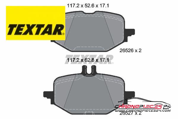 Achat de TEXTAR 2652601 Kit de plaquettes de frein, frein à disque Q+ pas chères