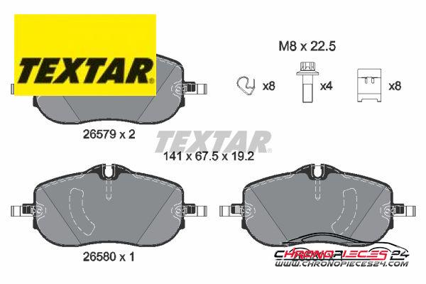 Achat de TEXTAR 2657901 Kit de plaquettes de frein, frein à disque Q+ pas chères