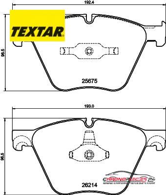 Achat de TEXTAR 2567501 Kit de plaquettes de frein, frein à disque Q+ pas chères