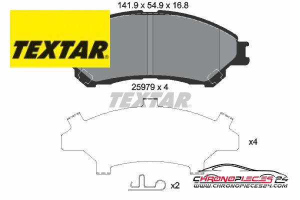 Achat de TEXTAR 2597901 Kit de plaquettes de frein, frein à disque pas chères