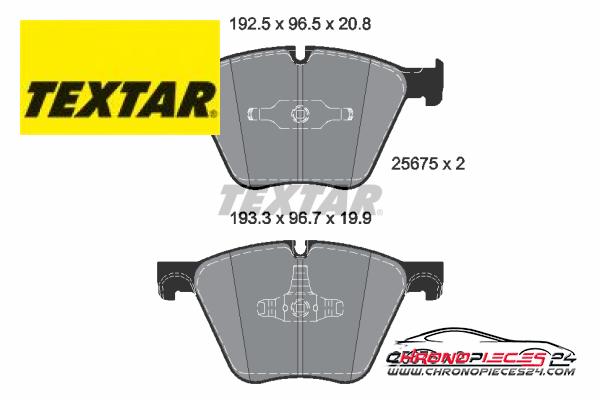 Achat de TEXTAR 2567501 Kit de plaquettes de frein, frein à disque Q+ pas chères