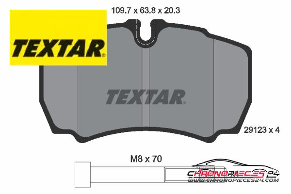 Achat de TEXTAR 2912303 Kit de plaquettes de frein, frein à disque pas chères