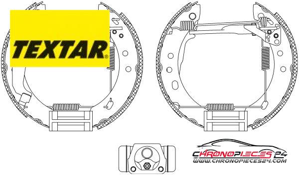 Achat de TEXTAR 84047200 Jeu de mâchoires de frein pas chères