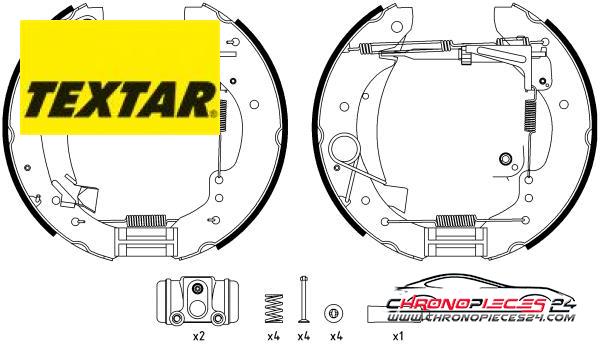 Achat de TEXTAR 84047901 Jeu de mâchoires de frein pas chères
