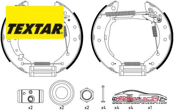 Achat de TEXTAR 84048006 Jeu de mâchoires de frein pas chères