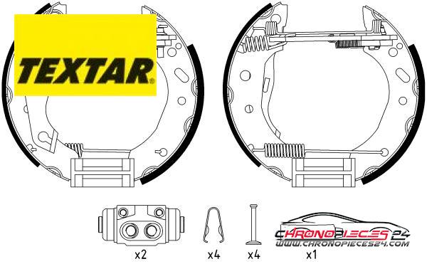 Achat de TEXTAR 84048800 Jeu de mâchoires de frein pas chères