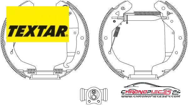 Achat de TEXTAR 84049001 Jeu de mâchoires de frein pas chères