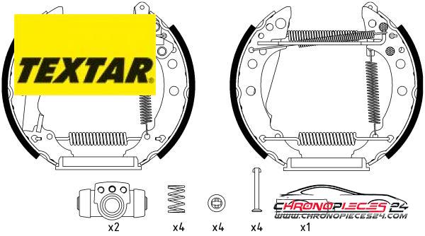 Achat de TEXTAR 84018200 Jeu de mâchoires de frein pas chères
