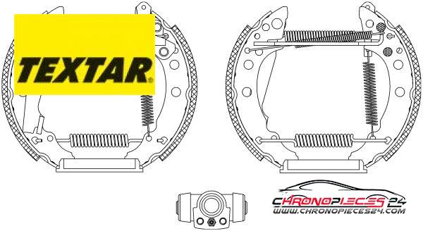 Achat de TEXTAR 84018202 Jeu de mâchoires de frein pas chères