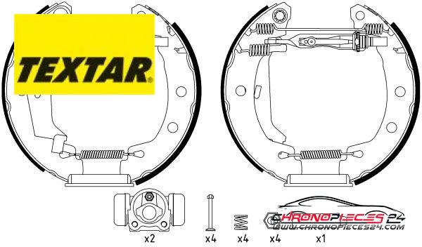 Achat de TEXTAR 84049500 Jeu de mâchoires de frein pas chères