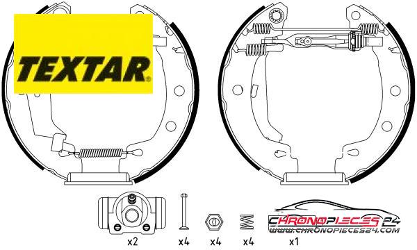 Achat de TEXTAR 84049501 Jeu de mâchoires de frein pas chères