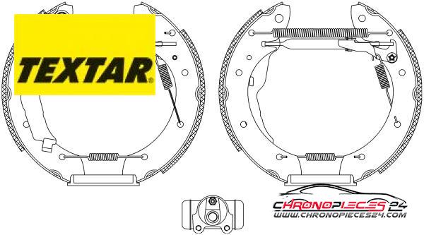 Achat de TEXTAR 84050000 Jeu de mâchoires de frein pas chères