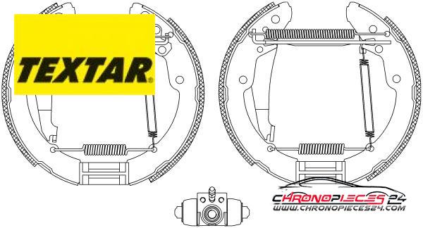 Achat de TEXTAR 84052401 Jeu de mâchoires de frein pas chères