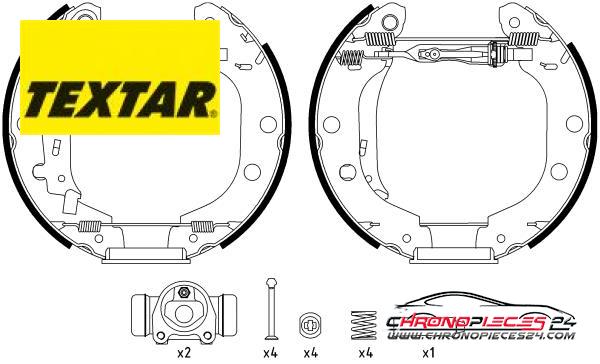 Achat de TEXTAR 84052701 Jeu de mâchoires de frein pas chères