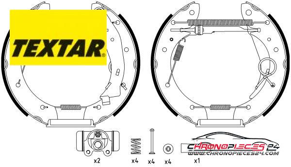 Achat de TEXTAR 84052900 Jeu de mâchoires de frein pas chères