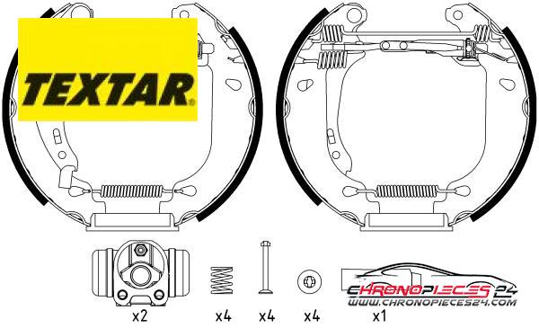 Achat de TEXTAR 84053700 Jeu de mâchoires de frein pas chères