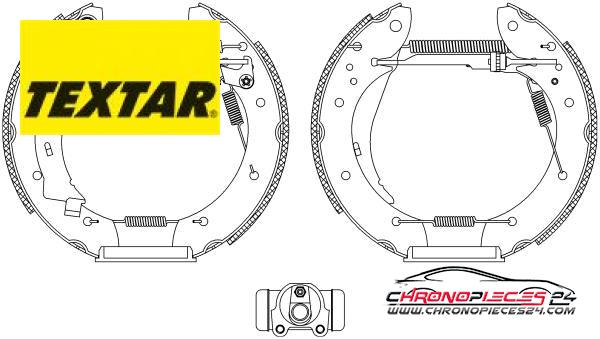 Achat de TEXTAR 84053901 Jeu de mâchoires de frein pas chères