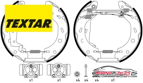 Achat de TEXTAR 84057400 Jeu de mâchoires de frein pas chères