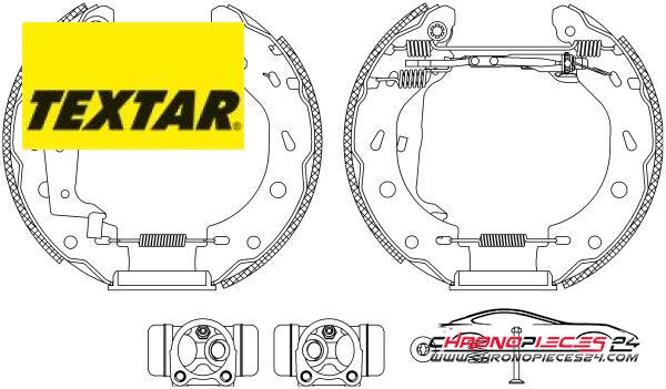 Achat de TEXTAR 84057401 Jeu de mâchoires de frein pas chères