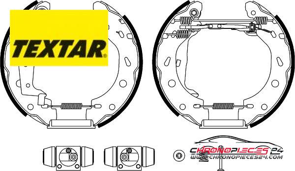 Achat de TEXTAR 84057402 Jeu de mâchoires de frein pas chères