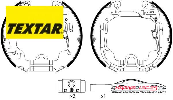 Achat de TEXTAR 84058000 Jeu de mâchoires de frein pas chères