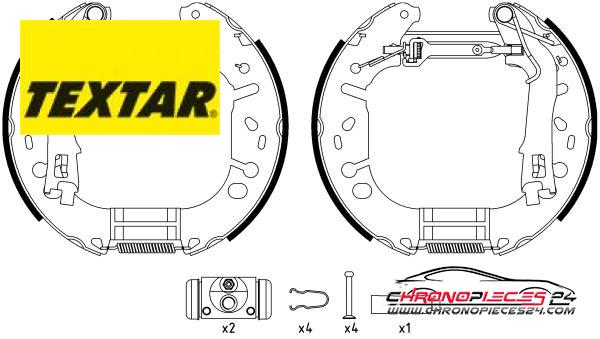 Achat de TEXTAR 84065402 Jeu de mâchoires de frein pas chères
