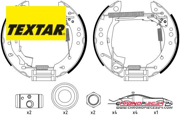 Achat de TEXTAR 84059801 Jeu de mâchoires de frein pas chères