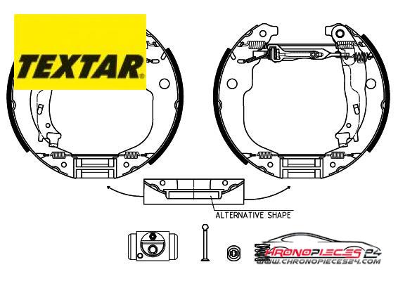 Achat de TEXTAR 84067201 Jeu de mâchoires de frein pas chères