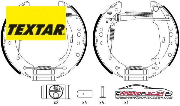 Achat de TEXTAR 84068800 Jeu de mâchoires de frein pas chères