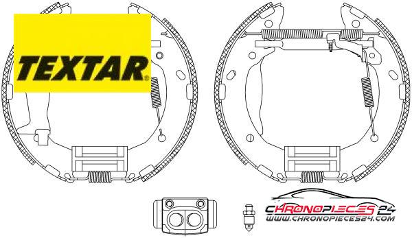 Achat de TEXTAR 84063300 Jeu de mâchoires de frein pas chères
