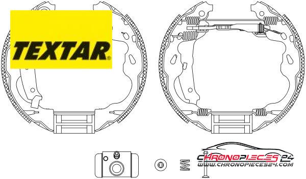 Achat de TEXTAR 84064500 Jeu de mâchoires de frein pas chères
