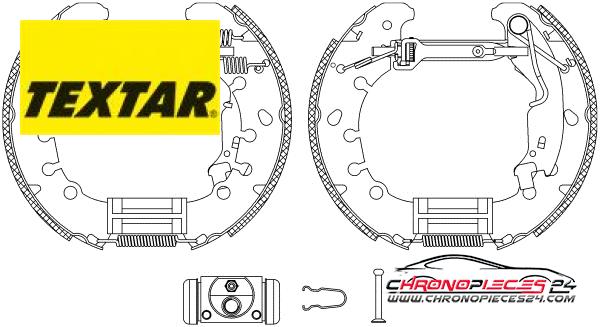 Achat de TEXTAR 84065300 Jeu de mâchoires de frein pas chères