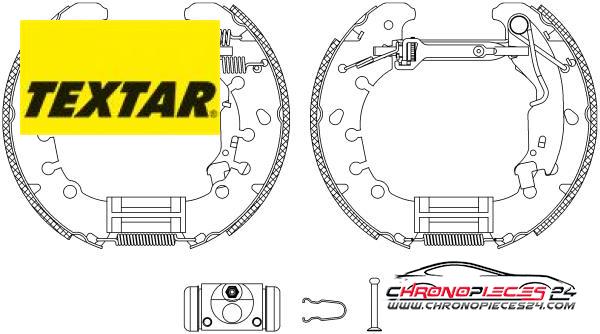 Achat de TEXTAR 84065301 Jeu de mâchoires de frein pas chères