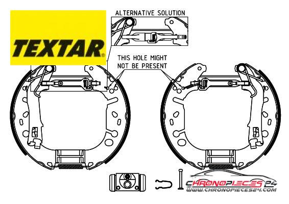 Achat de TEXTAR 84065400 Jeu de mâchoires de frein pas chères