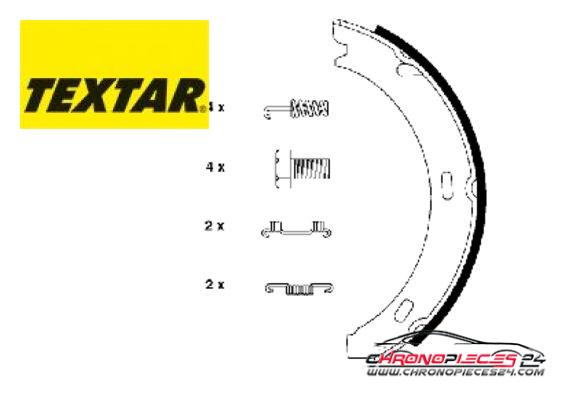 Achat de TEXTAR 91032800 Jeu de mâchoires de frein, frein de stationnement pas chères