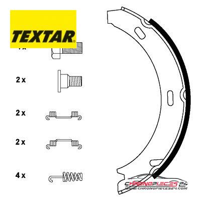 Achat de TEXTAR 91044500 Jeu de mâchoires de frein, frein de stationnement pas chères