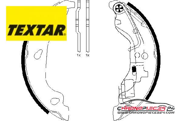 Achat de TEXTAR 91054400 Jeu de mâchoires de frein pas chères