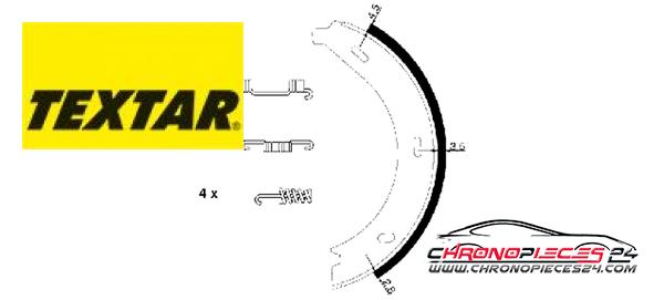 Achat de TEXTAR 91054600 Jeu de mâchoires de frein, frein de stationnement pas chères