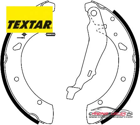 Achat de TEXTAR 91055200 Jeu de mâchoires de frein pas chères