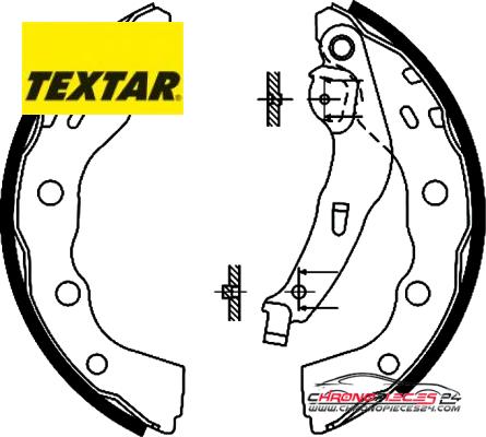 Achat de TEXTAR 91056400 Jeu de mâchoires de frein pas chères