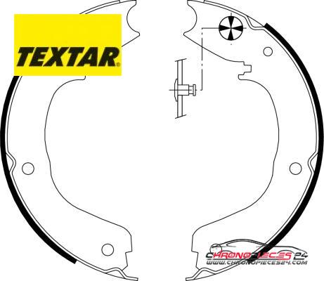 Achat de TEXTAR 91066000 Jeu de mâchoires de frein, frein de stationnement pas chères