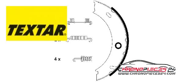 Achat de TEXTAR 91057900 Jeu de mâchoires de frein, frein de stationnement pas chères