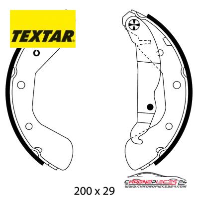 Achat de TEXTAR 91058100 Jeu de mâchoires de frein pas chères