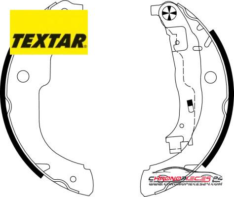 Achat de TEXTAR 91067200 Jeu de mâchoires de frein pas chères