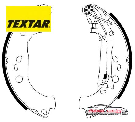 Achat de TEXTAR 91067600 Jeu de mâchoires de frein pas chères