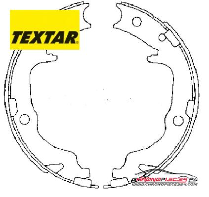 Achat de TEXTAR 91073400 Jeu de mâchoires de frein, frein de stationnement pas chères