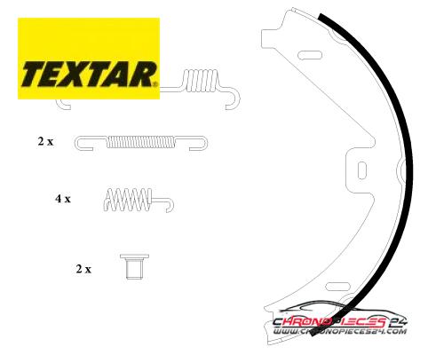 Achat de TEXTAR 91069100 Jeu de mâchoires de frein, frein de stationnement pas chères