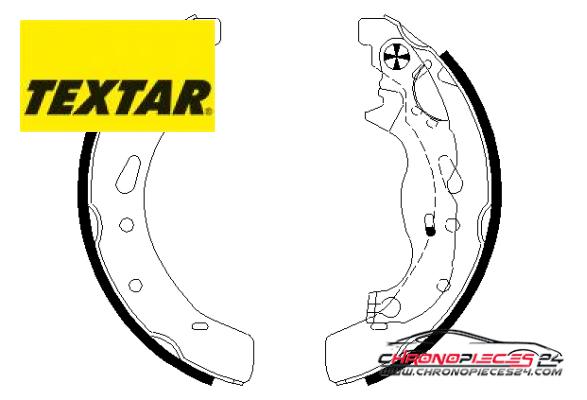 Achat de TEXTAR 91072100 Jeu de mâchoires de frein pas chères
